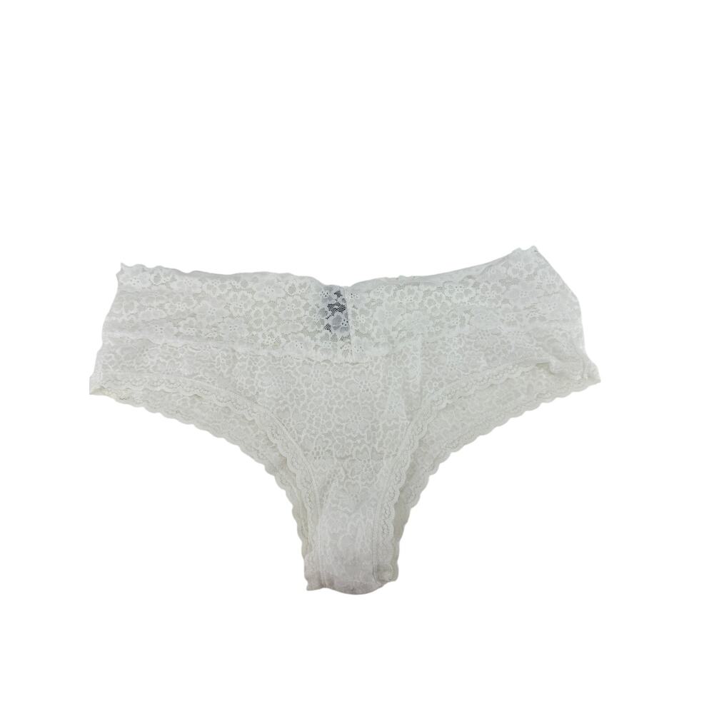 Aerie White All Over Lace Bikini Panty Womens Large